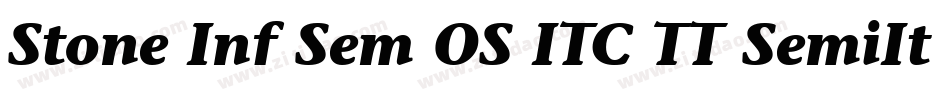 Stone Inf Sem OS ITC TT SemiIta字体转换